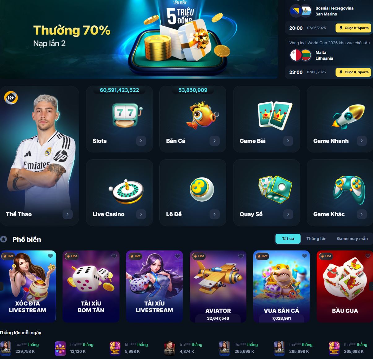 9BET - Nhà cái thể thao và live casino hàng đầu châu Á